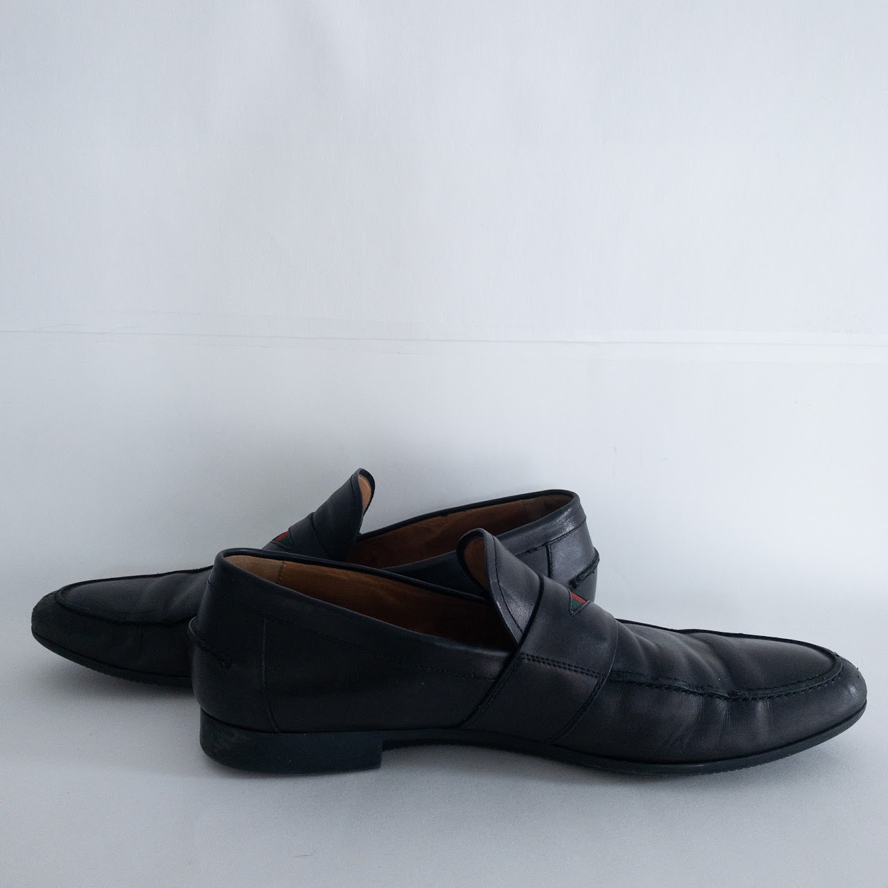 Gucci Racing Stripe Accent Loafers