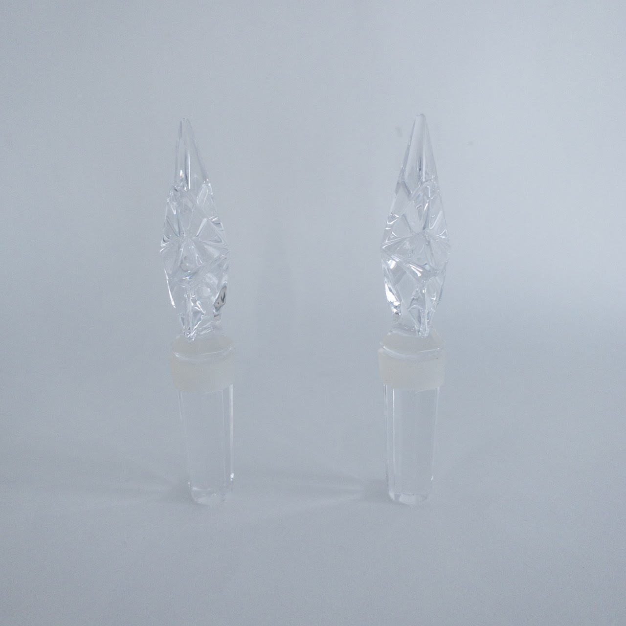 Waterford Crystal Stellate Bottle Stopper Pair