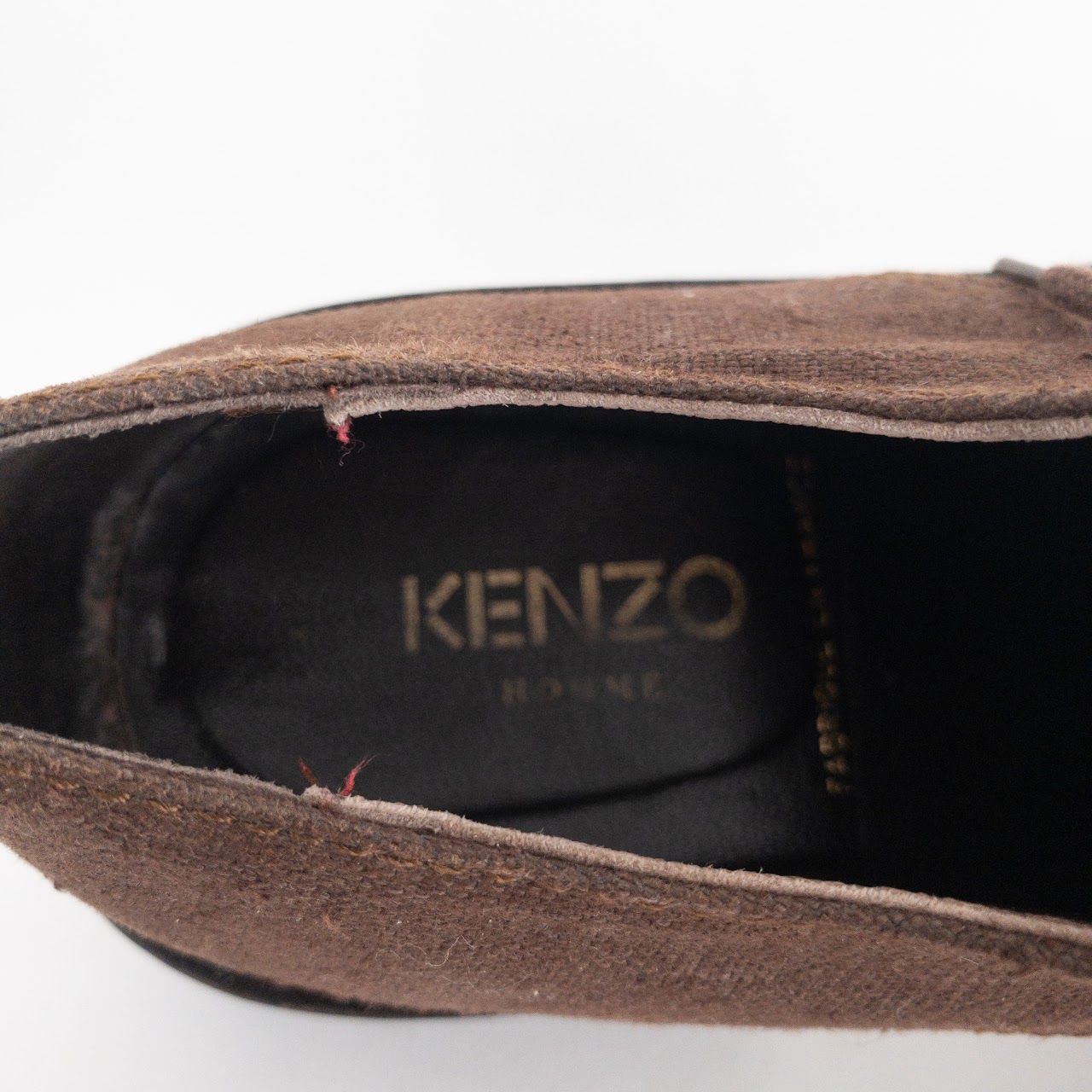 Kenzo Homme Vintage Hemp and Leather Oxfords