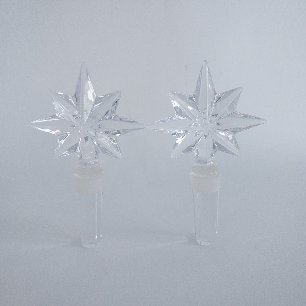 Waterford Crystal Stellate Bottle Stopper Pair