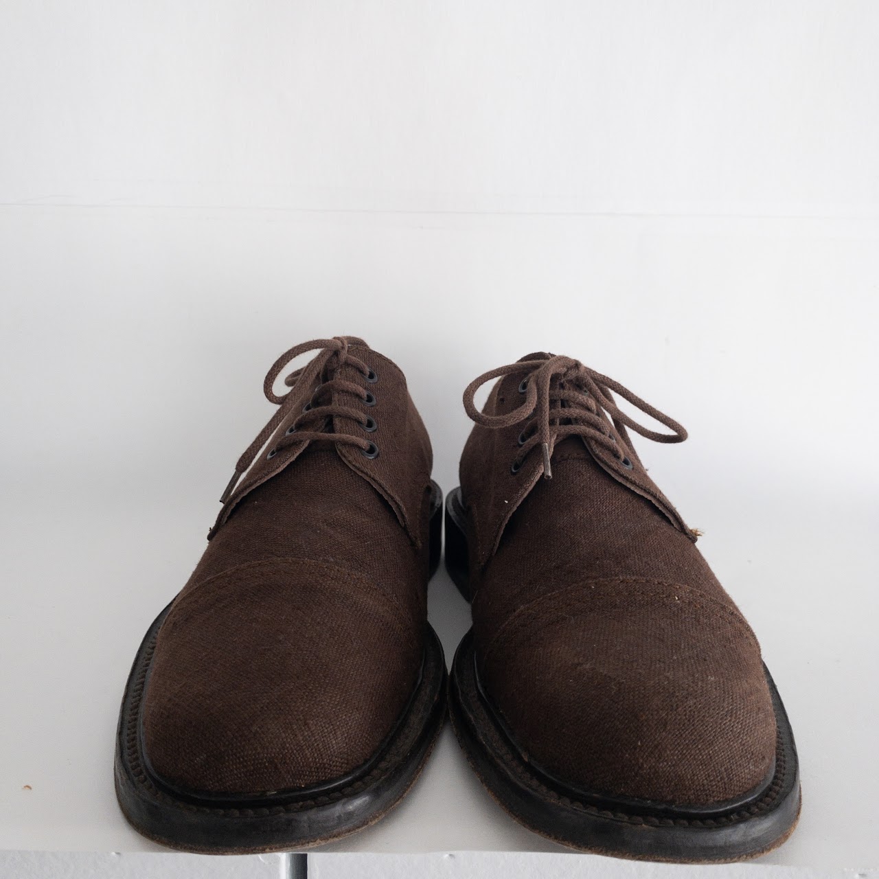 Kenzo Homme Vintage Hemp and Leather Oxfords