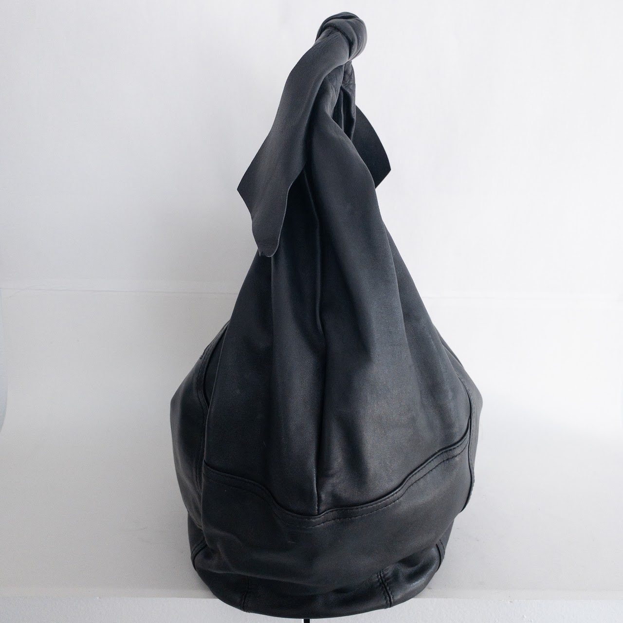 Nina Ricci Black Leather Hobo Bag