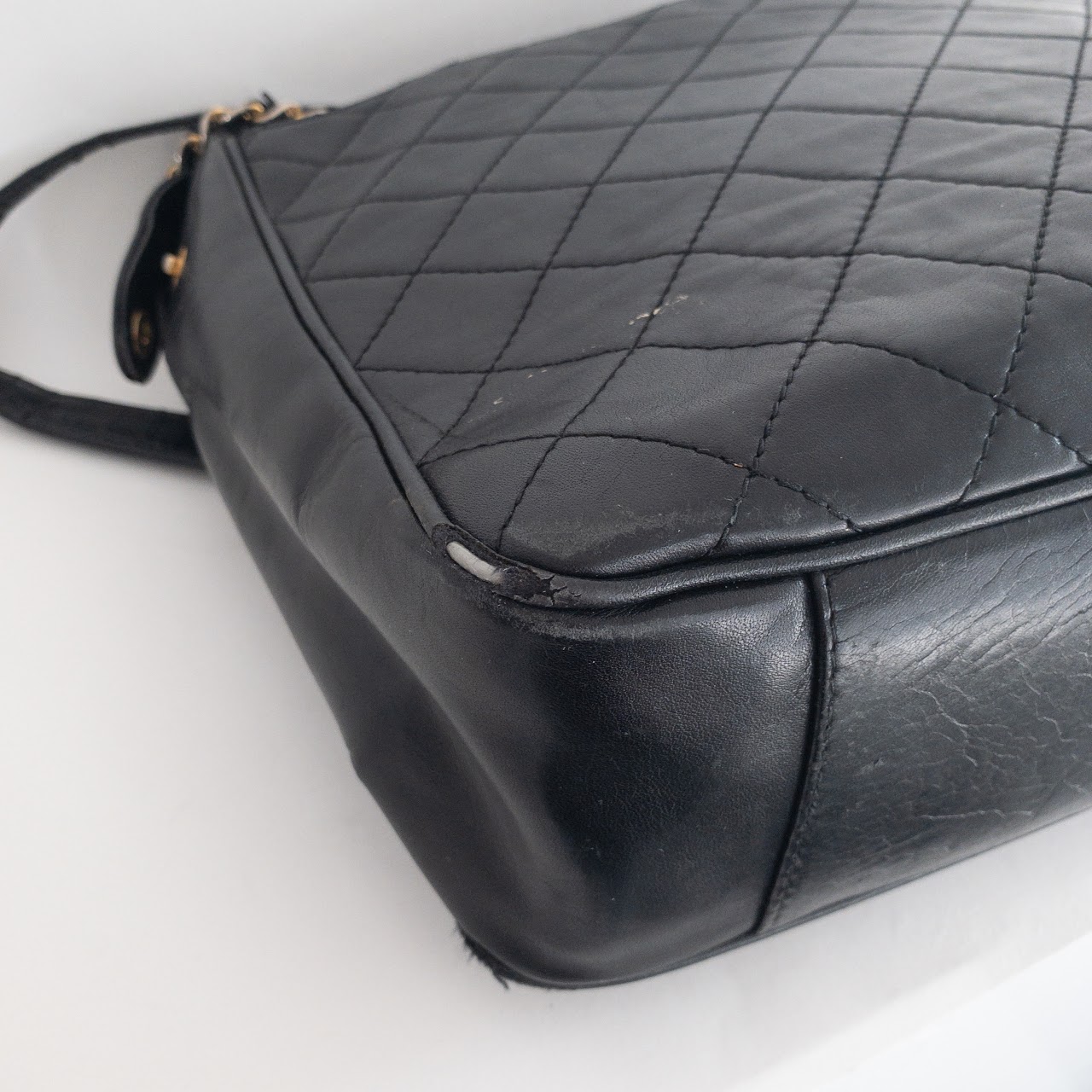 Pierre Balmain Vintage Quilted Leather Shoulder Bag