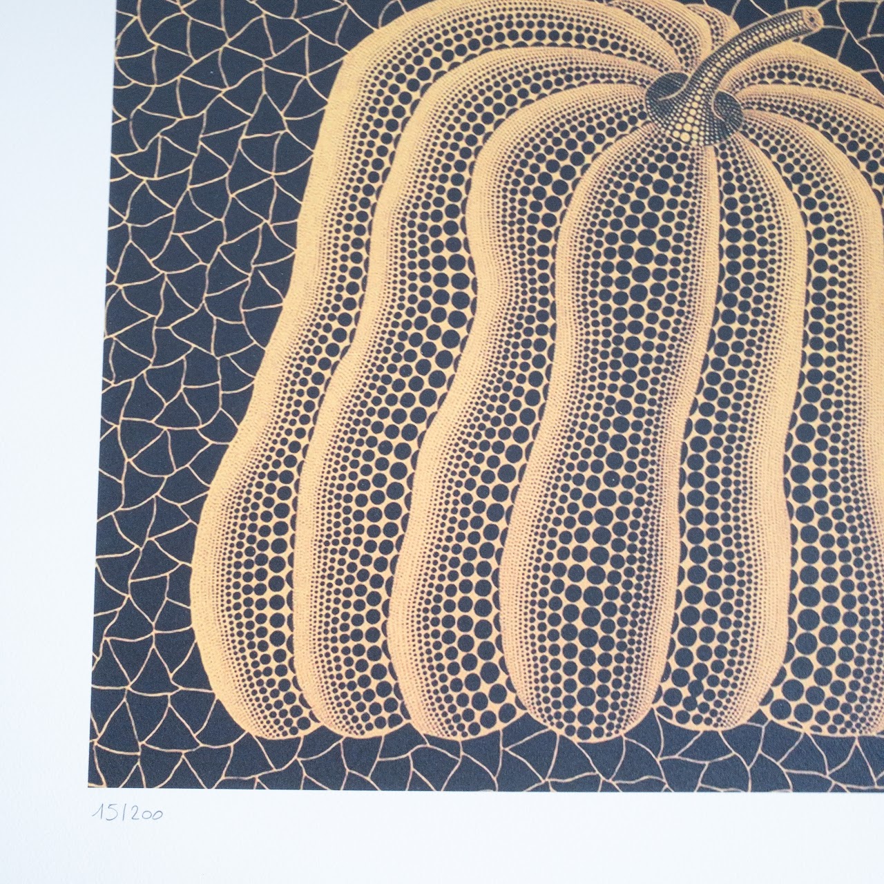 Yayoi Kusuma 'Pumpkin (with Background)' Limited Edition Offset Lithograph