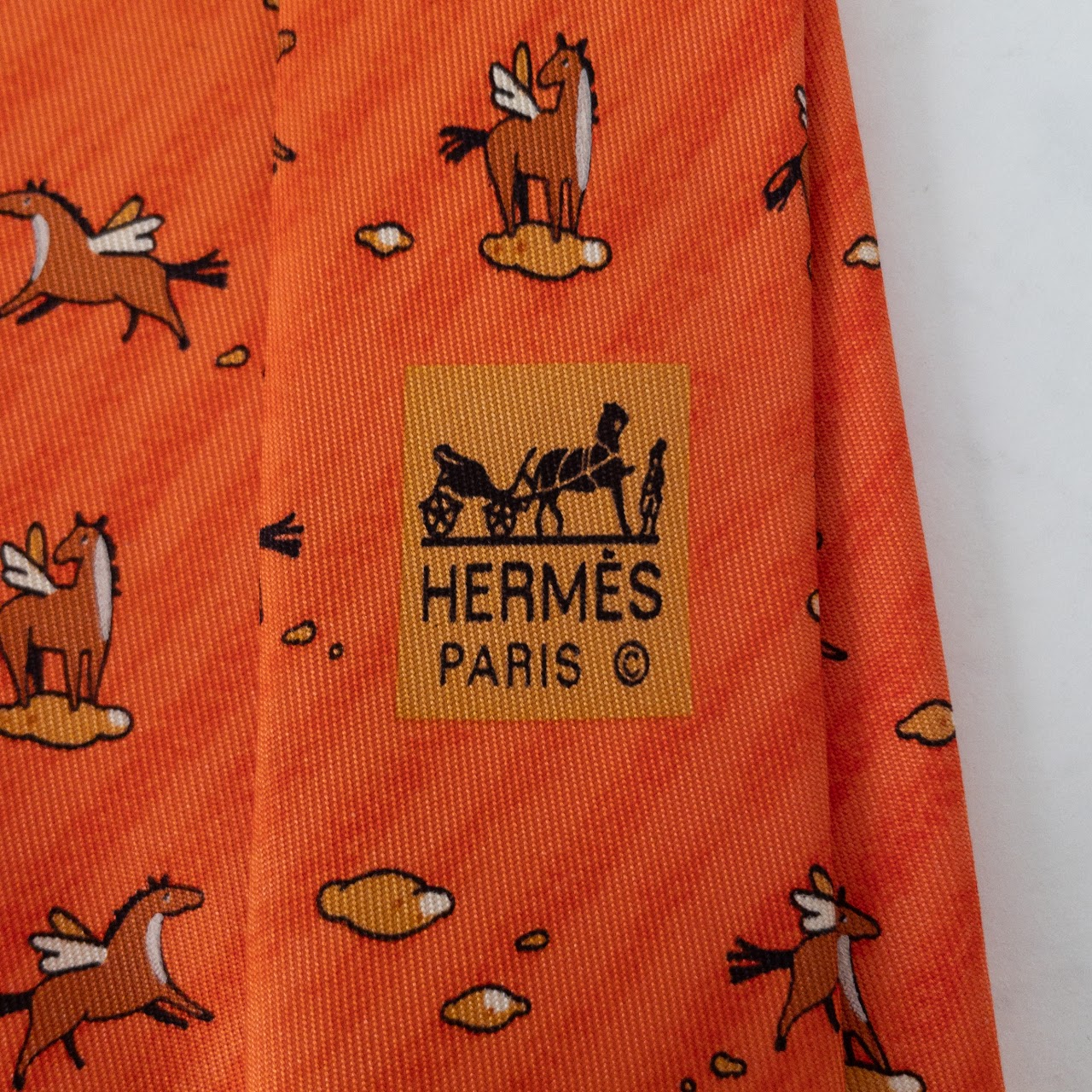 Hermès Silk Pegasus Tie