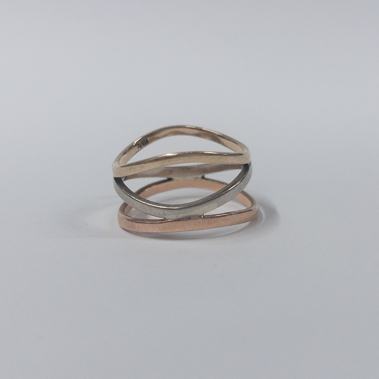 14K Gold Tri-Color Ring
