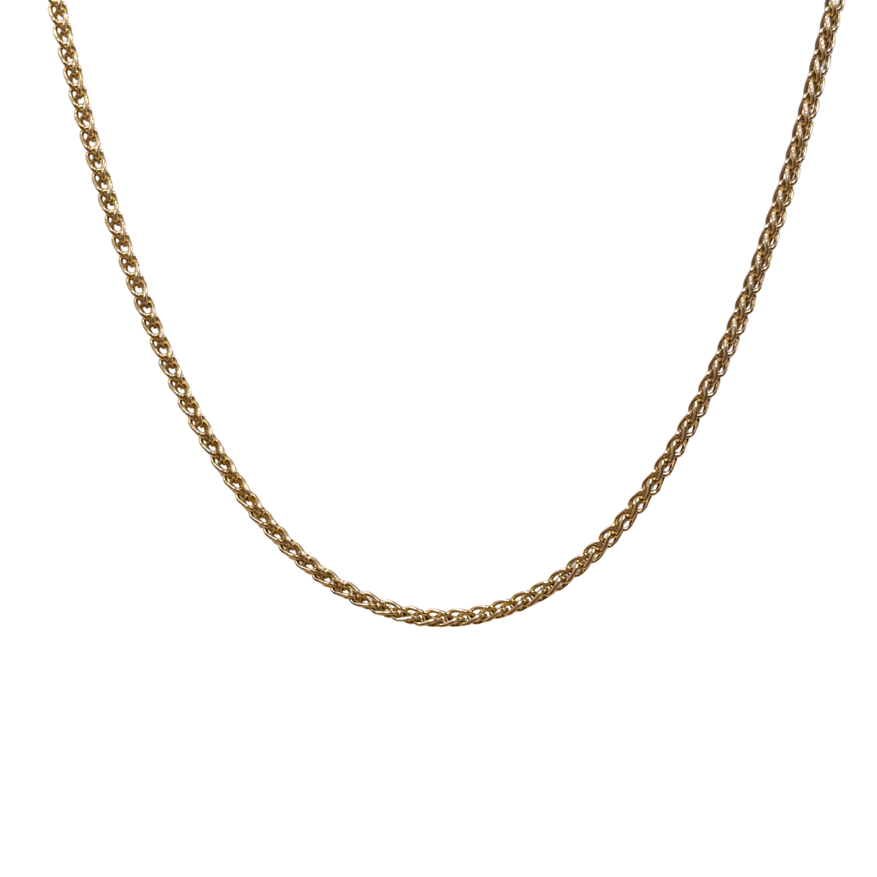 14K Gold Box Chain Necklace