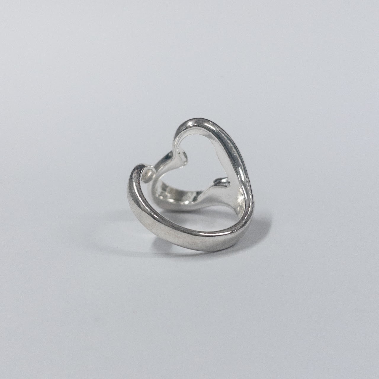 Tiffany & Co. Sterling Silver Open Heart Ring