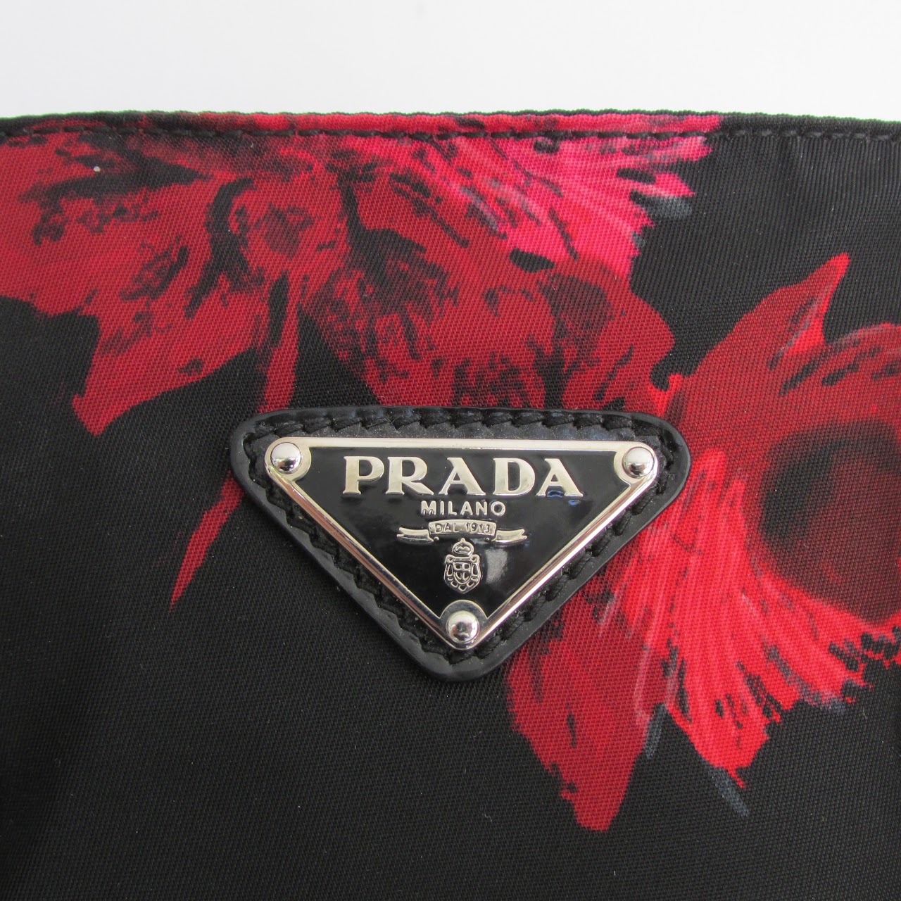 Prada Nylon Printed Satchel