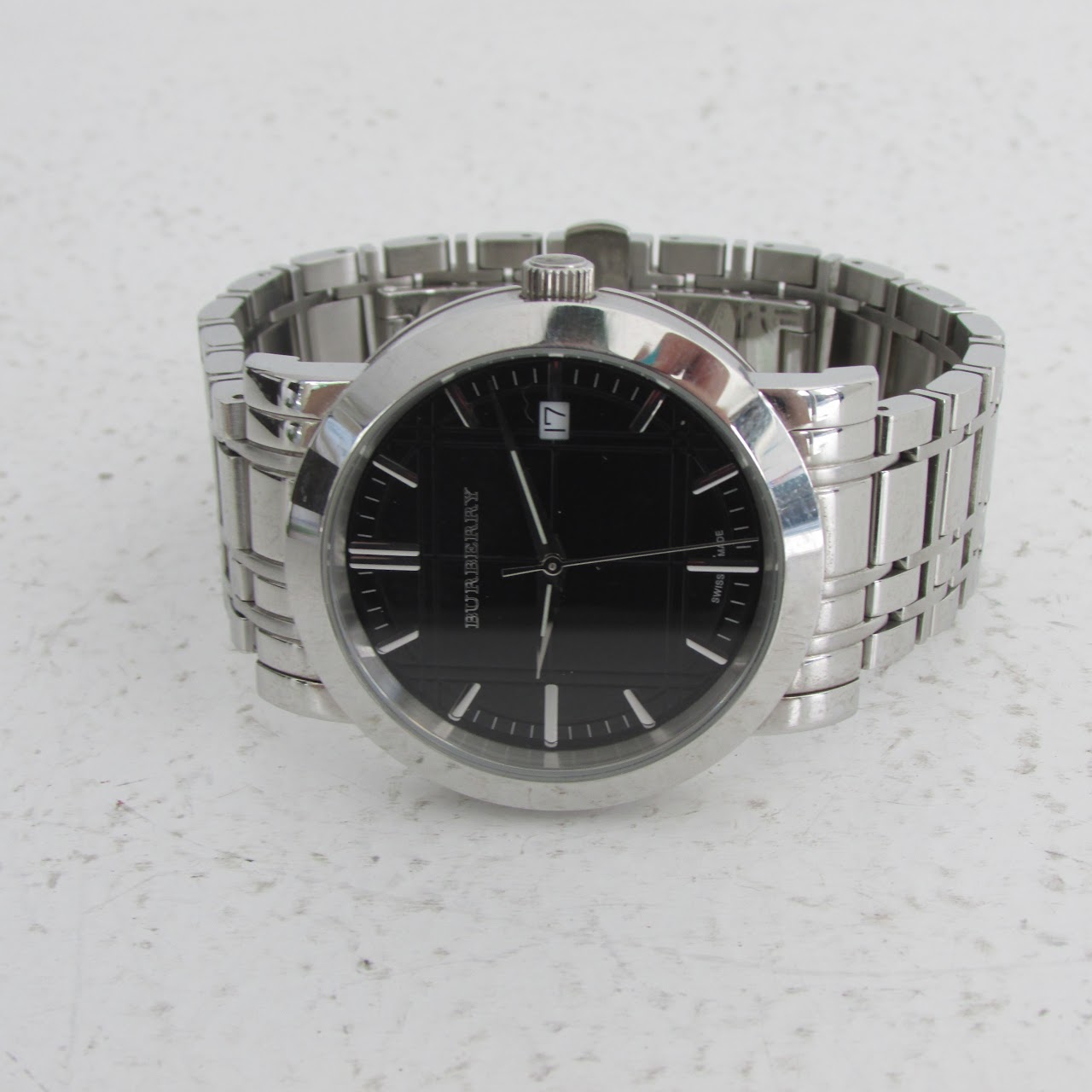 Burberry Logo Black Dial Quartz Watch *Needs Repair*