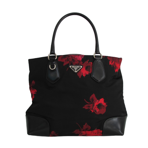 Prada Nylon Printed Satchel