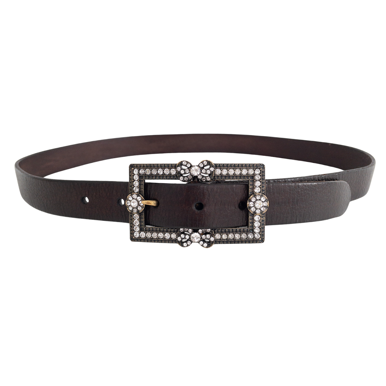 Ralph Lauren Jeweled Buckle Belt