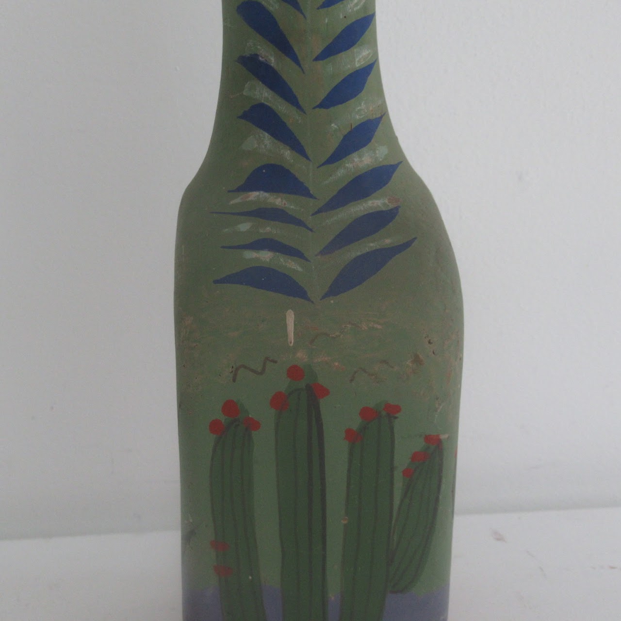 Mexican Art Scene Pottery Pitcher