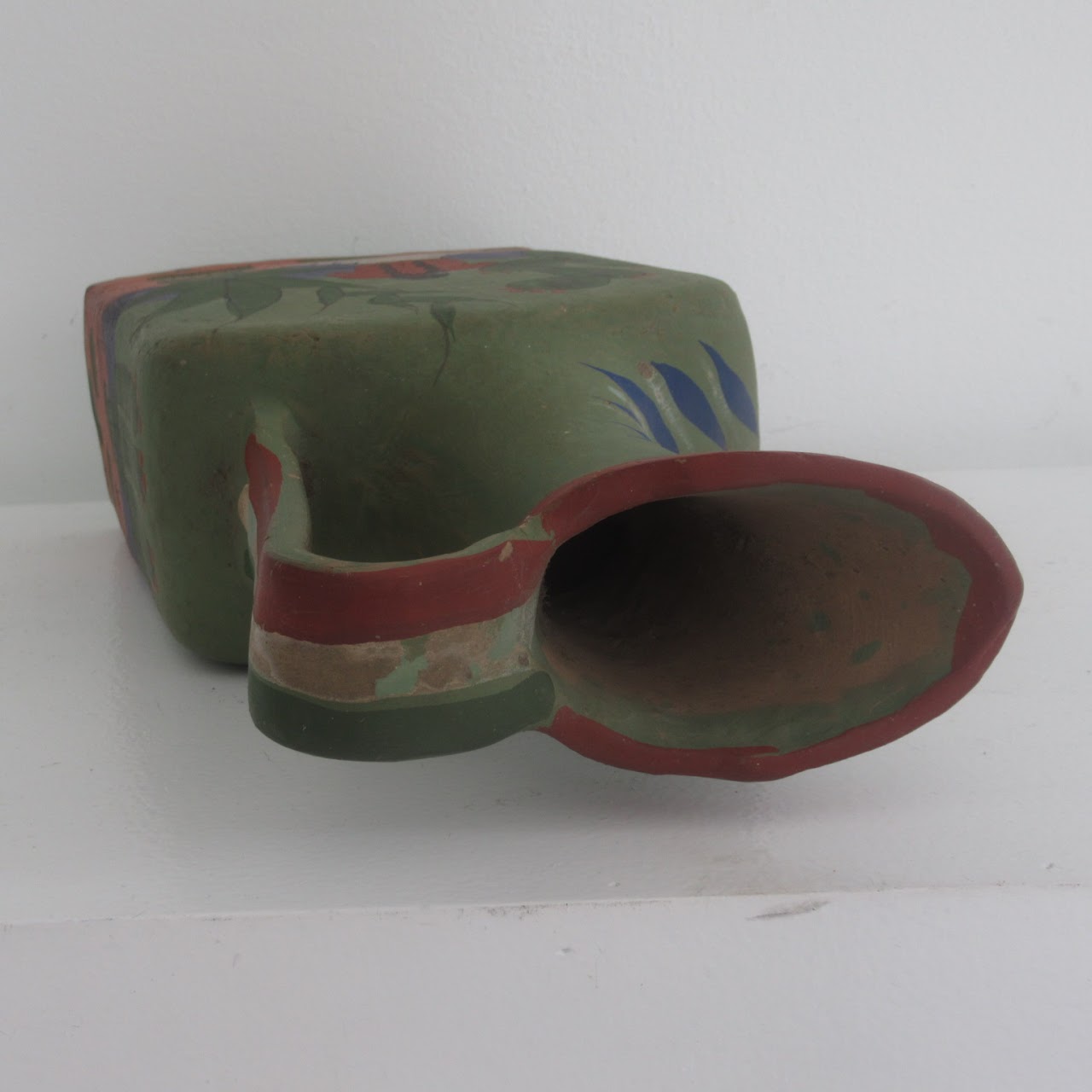 Mexican Art Scene Pottery Pitcher