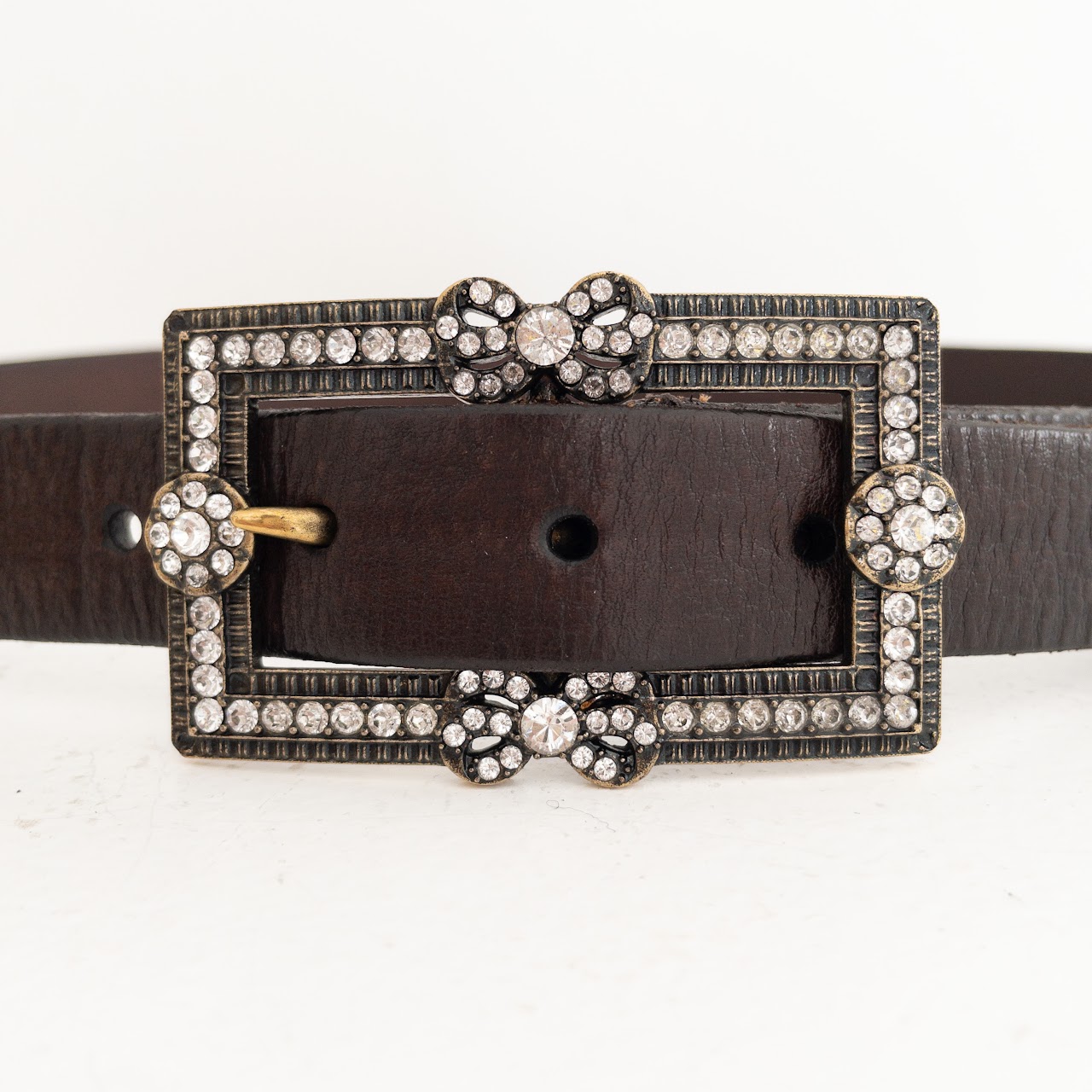 Ralph Lauren Jeweled Buckle Belt