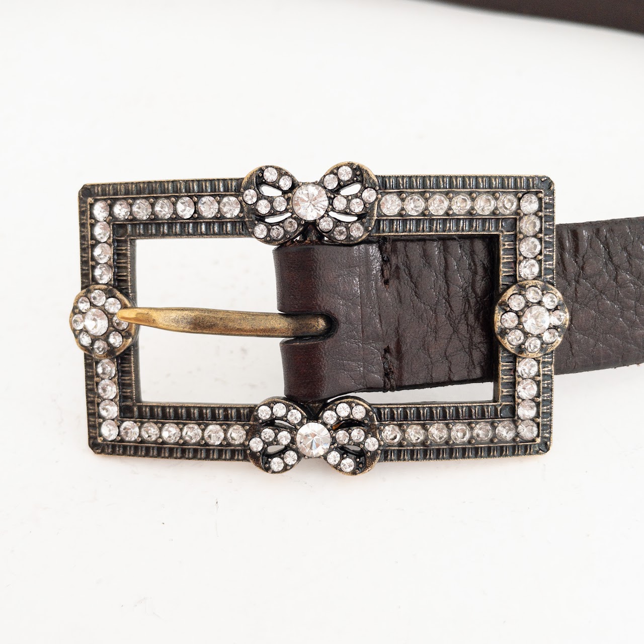 Ralph Lauren Jeweled Buckle Belt