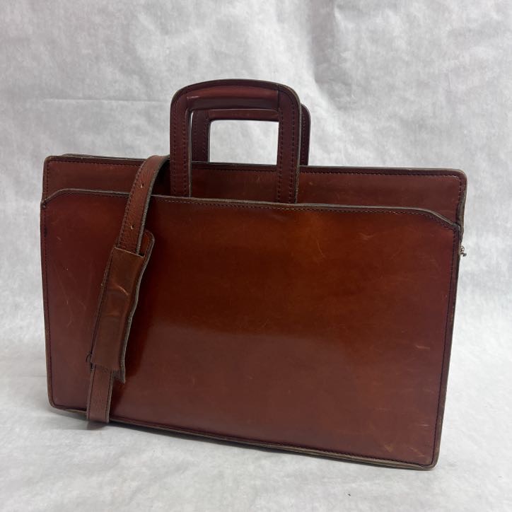 Vintage Schlesinger Brothers Saddle Leather Attaché