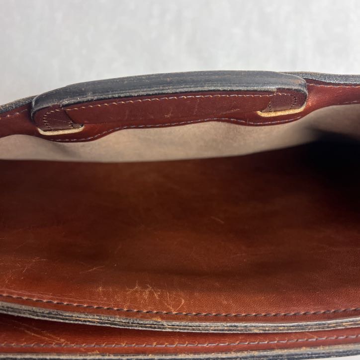 Vintage Schlesinger Brothers Saddle Leather Attaché