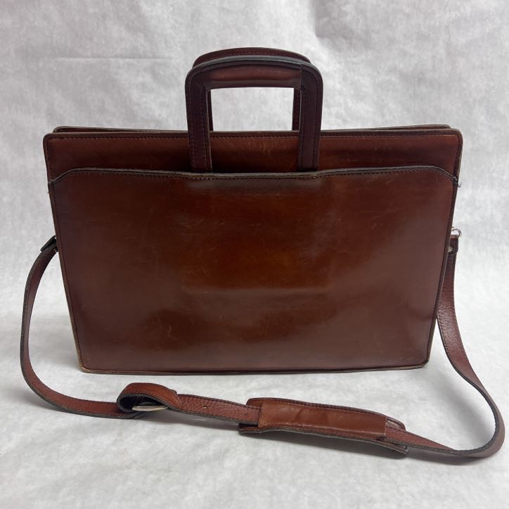 Vintage Schlesinger Brothers Saddle Leather Attaché