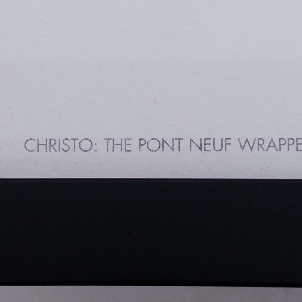 Christo Signed 1985 Pont Neuf Wrapped Poster