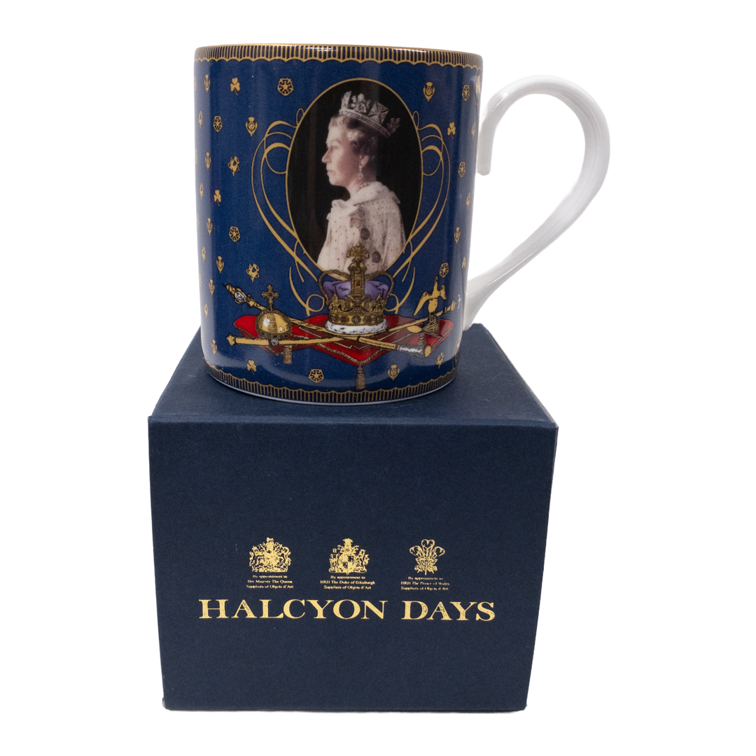 Halcyon Days MINT  'Longest Reigning Monarch' Commemorative Bone China Mug