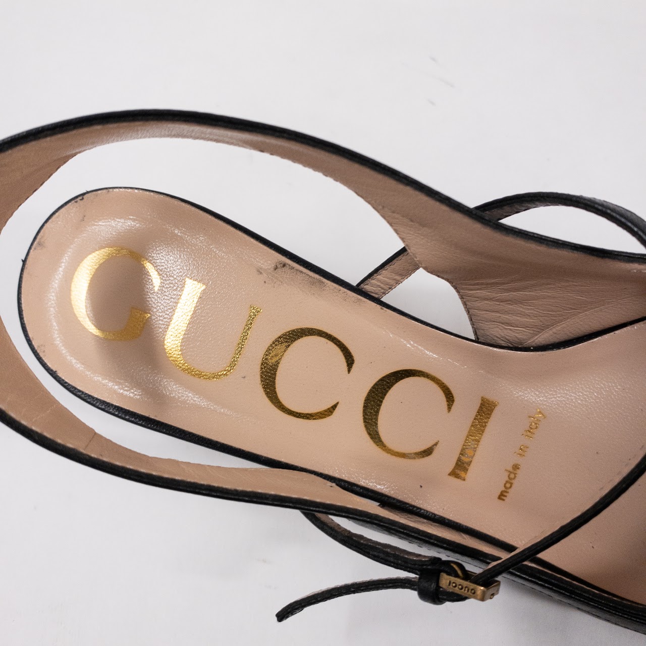 Gucci Zumi  Kitten Heel Slingback Pumps