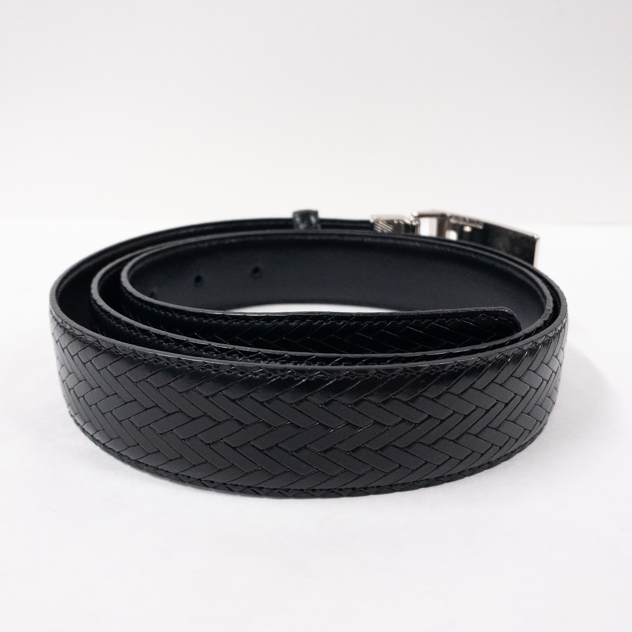 Ermenegildo Zegna Woven Leather Belt