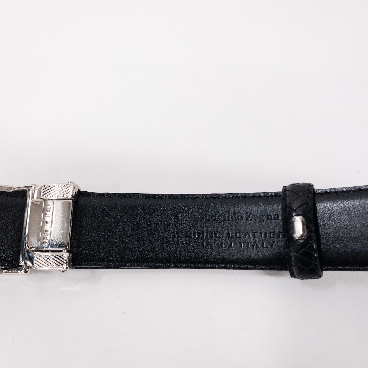 Ermenegildo Zegna Woven Leather Belt