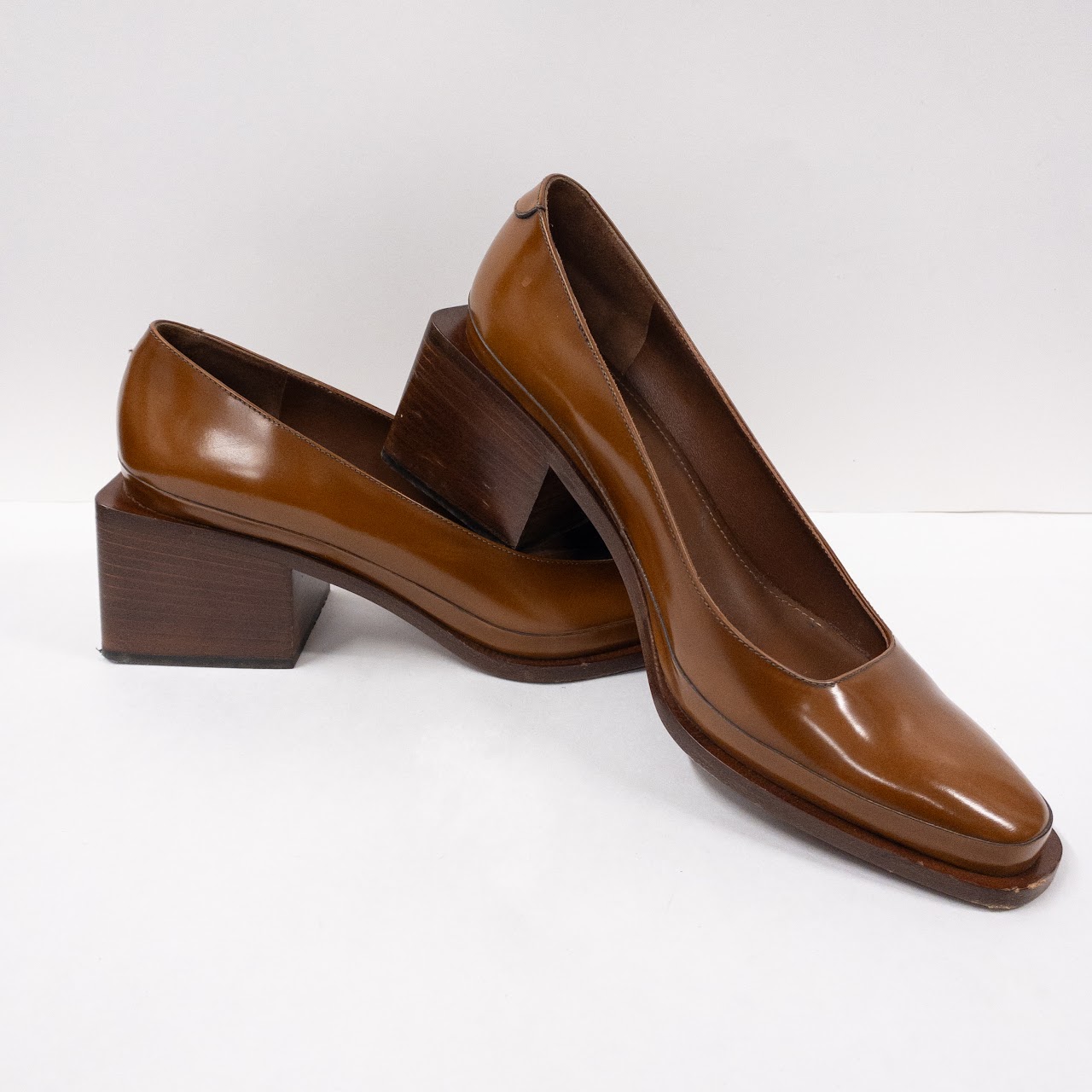 Jil Sander Square Heel Pumps