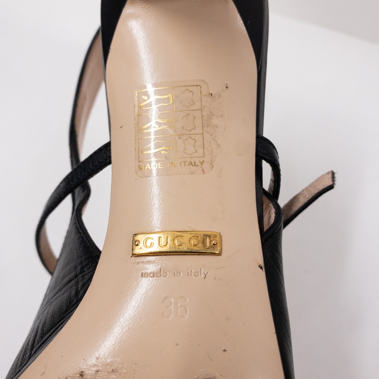 Gucci Zumi  Kitten Heel Slingback Pumps