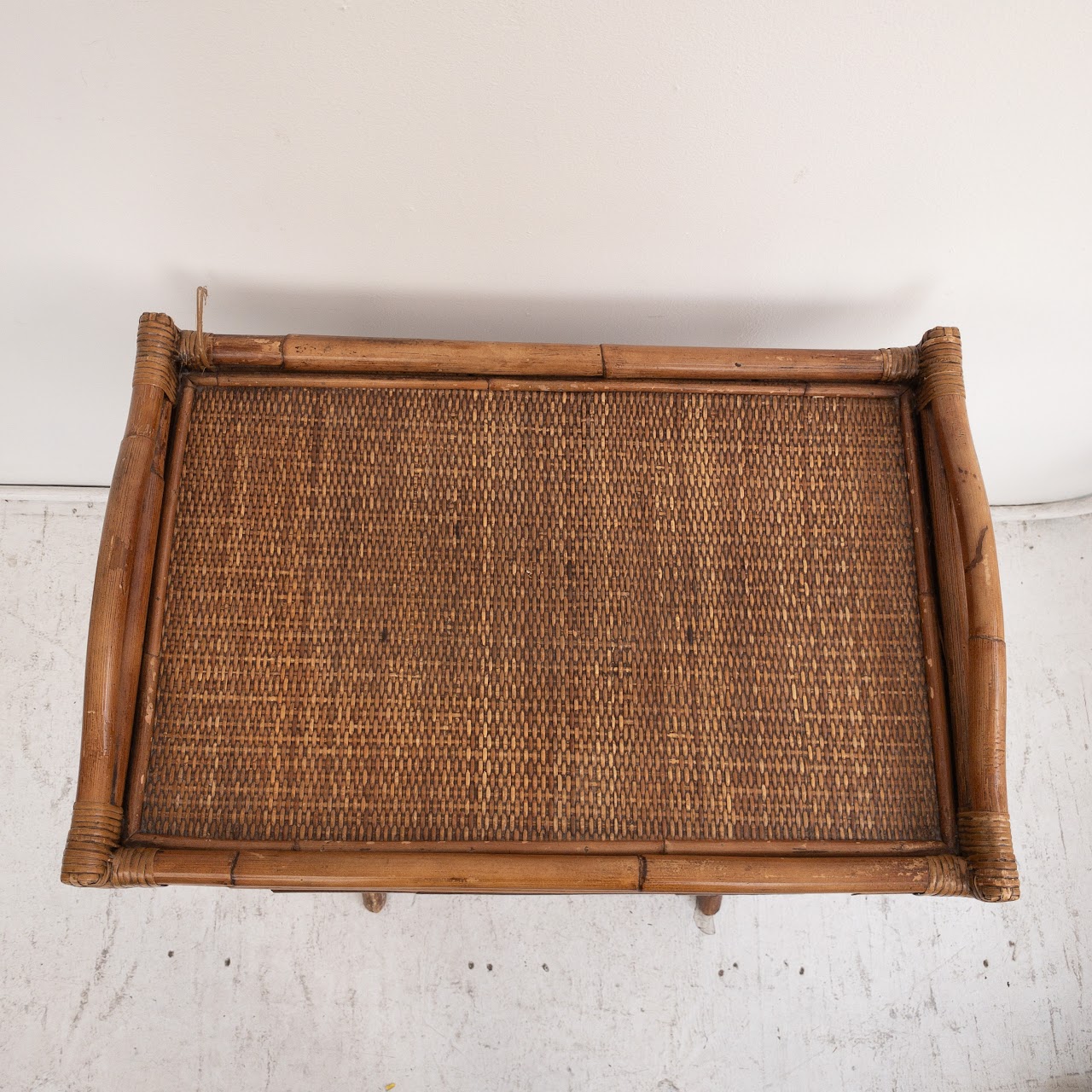 Rattan Folding Tray Table