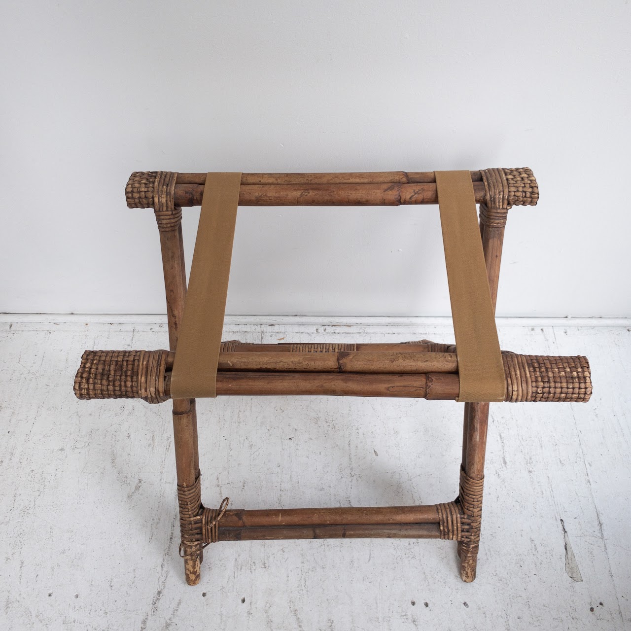 Rattan Folding Tray Table