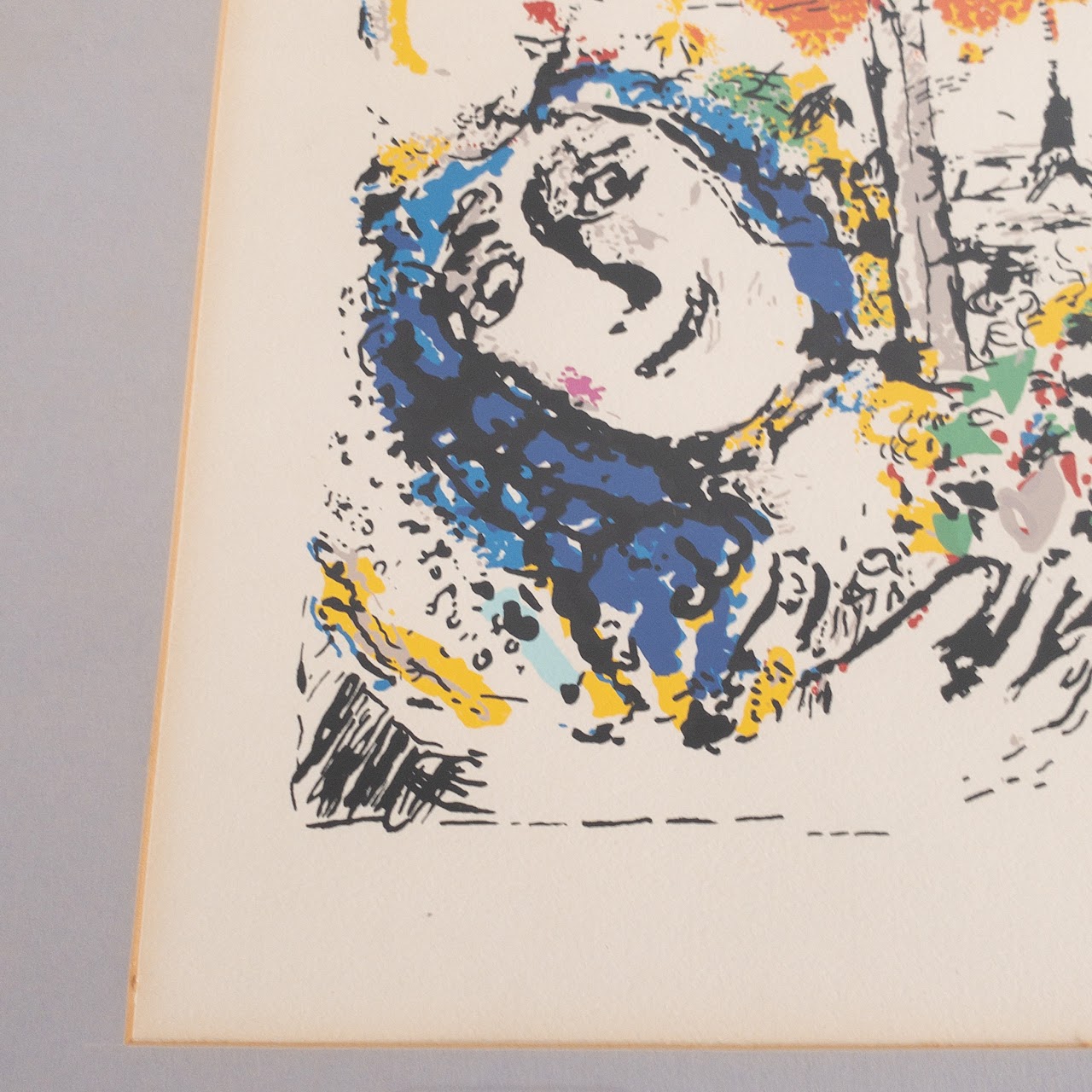 Marc Chagall "Paris de la Fenetre" Reproduction Lithograph