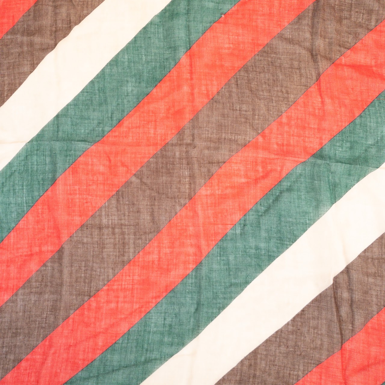 Valentino Vintage Striped Sheer Scarf