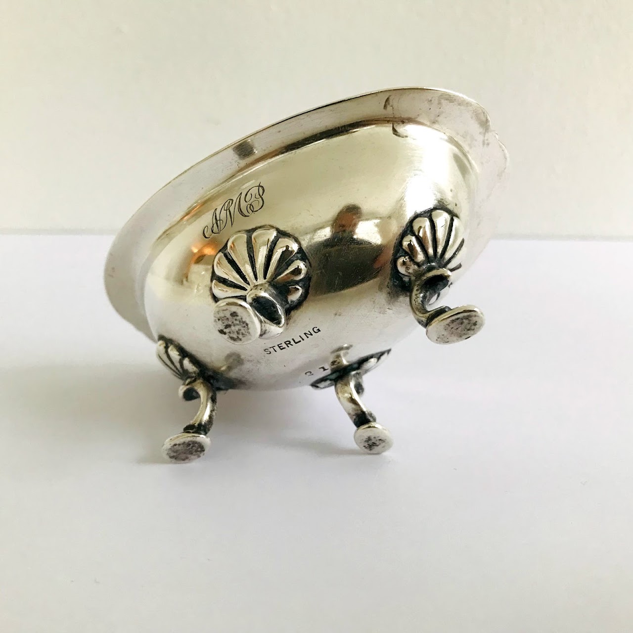 Sterling Silver Footed Salt Cellar