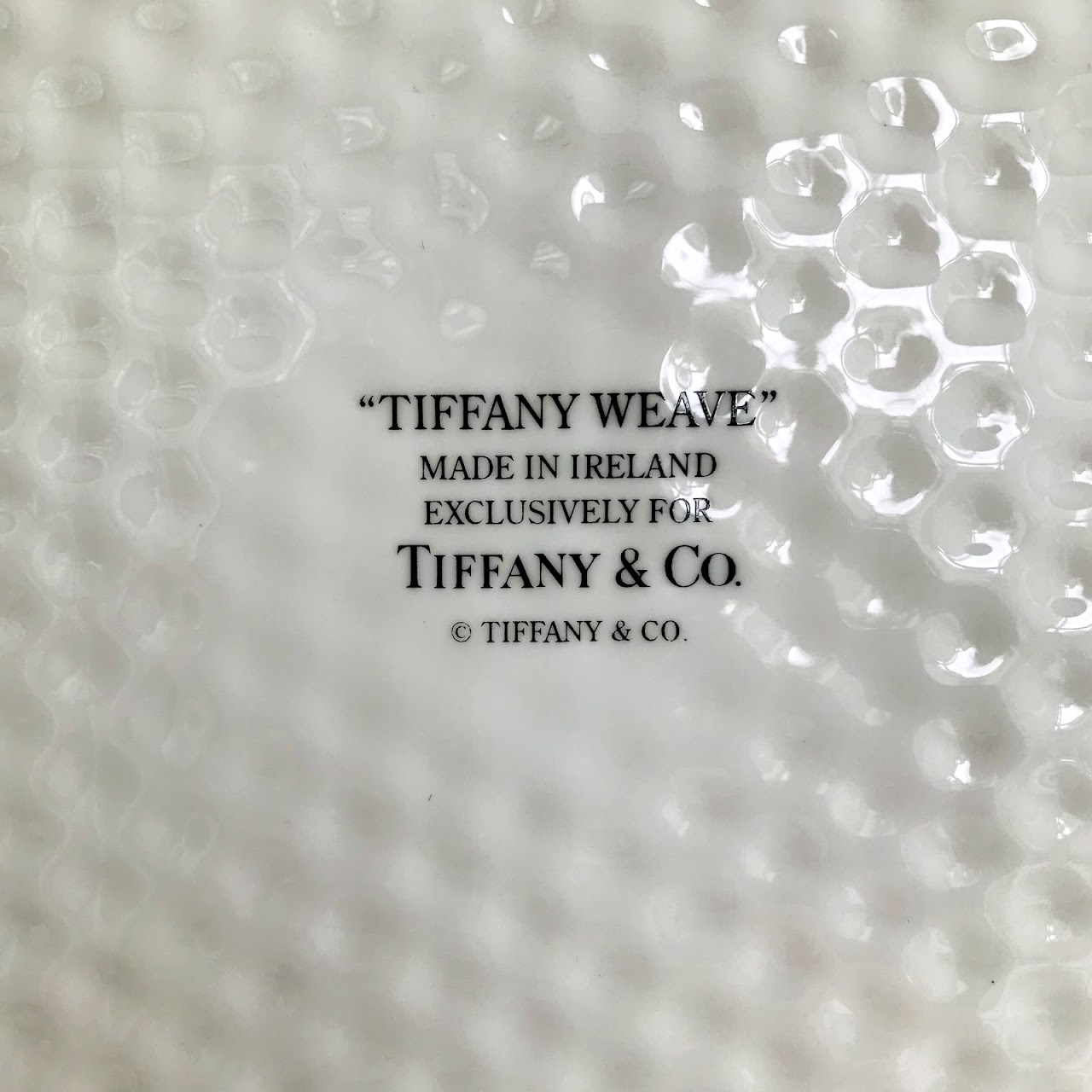 Tiffany & Co. 'Tiffany Weave' Pitcher and Platter