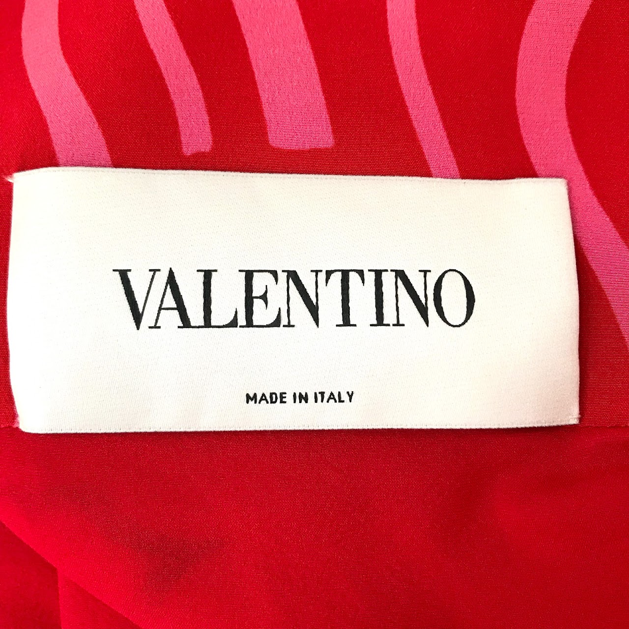 Valentino Silk Lipstick Dress