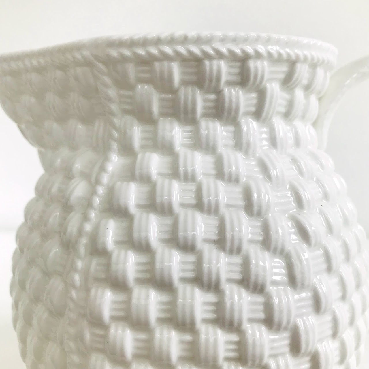 Tiffany & Co. 'Tiffany Weave' Pitcher and Platter