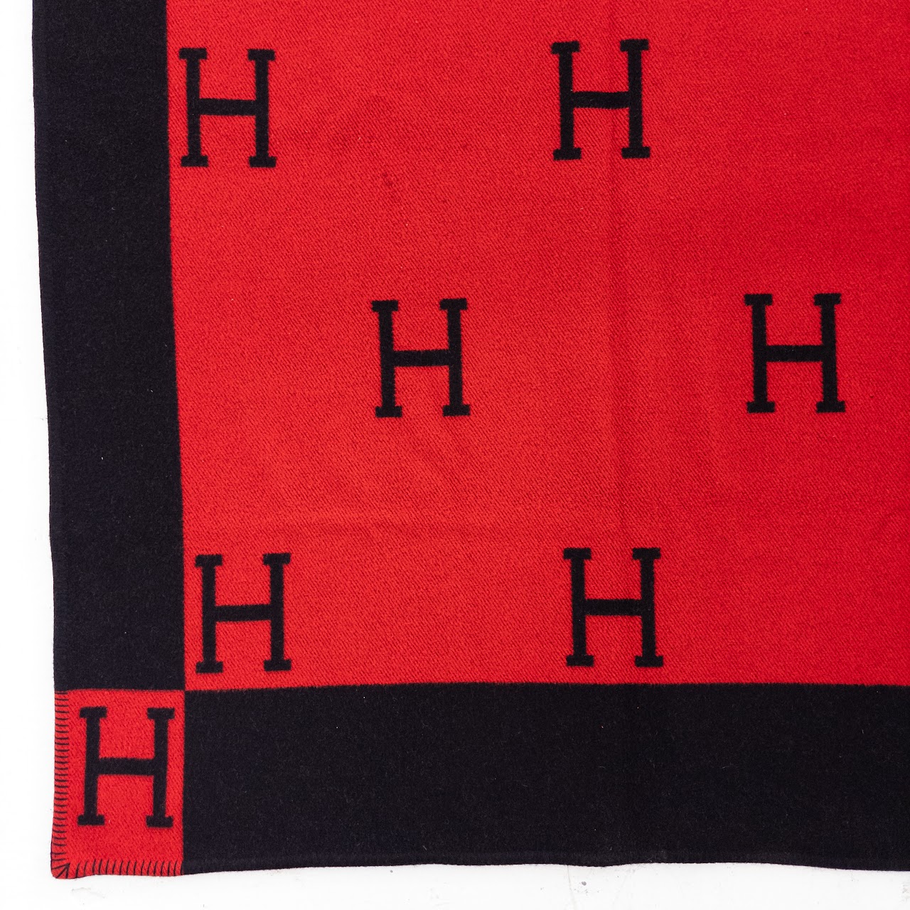 Hermès 'H' Logo Blanket