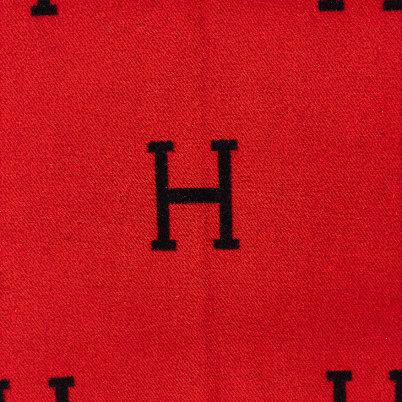 Hermès 'H' Logo Blanket