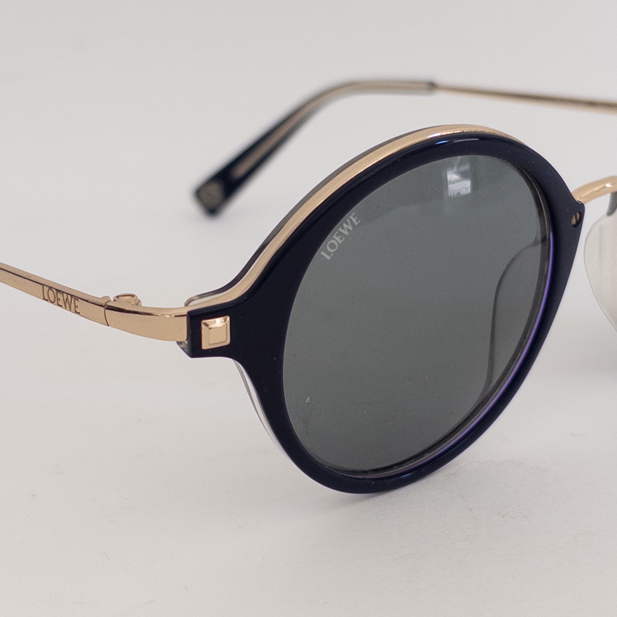 Loewe Black and Gold Sunglasses