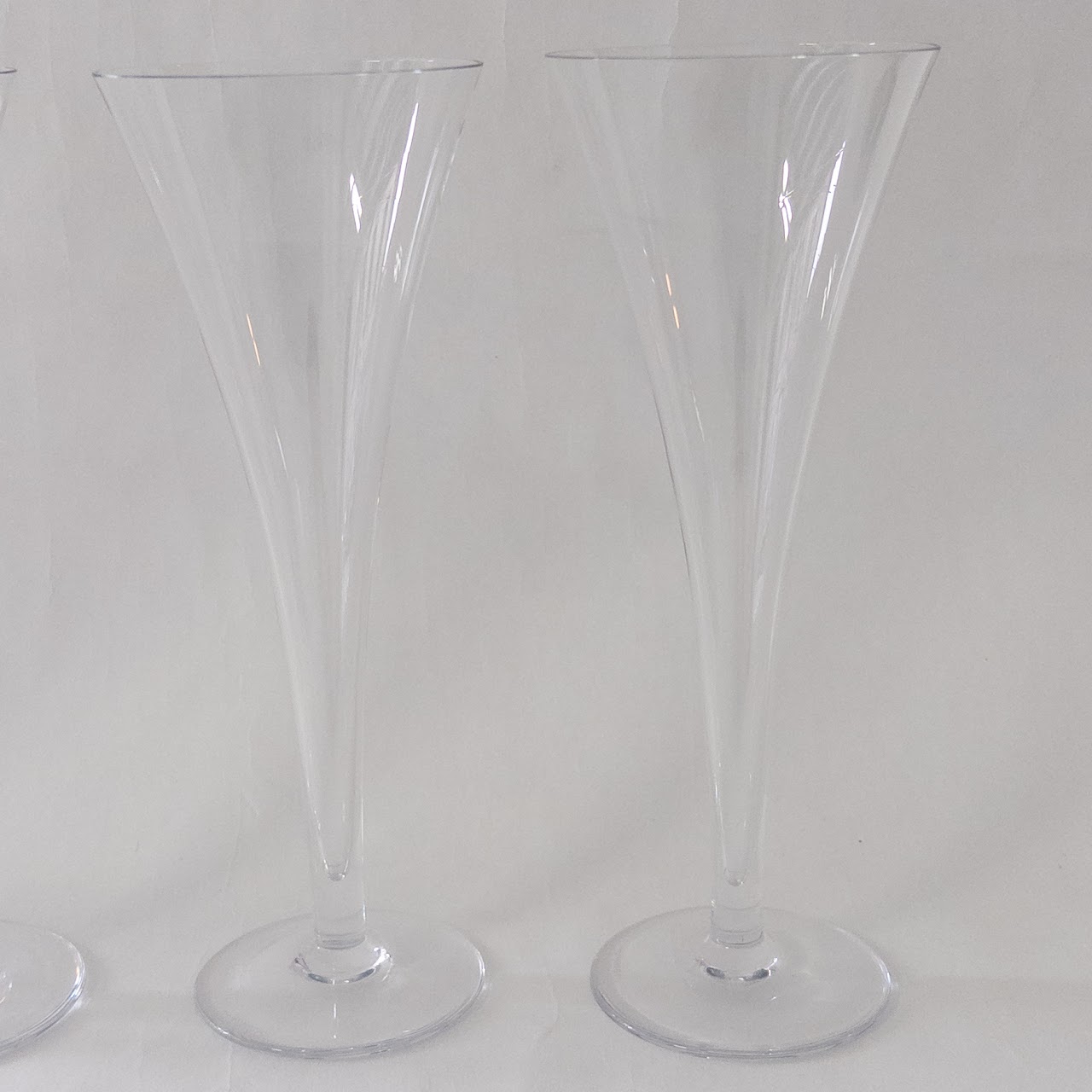 Tiffany & Co. Trumpet Champagne Flute Set of Four