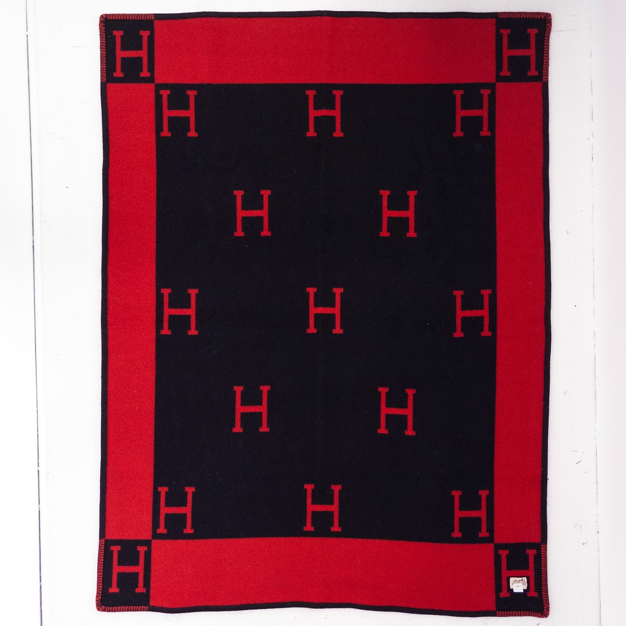 Hermès 'H' Logo Blanket