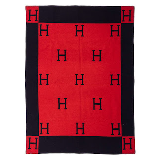 Hermès 'H' Logo Blanket