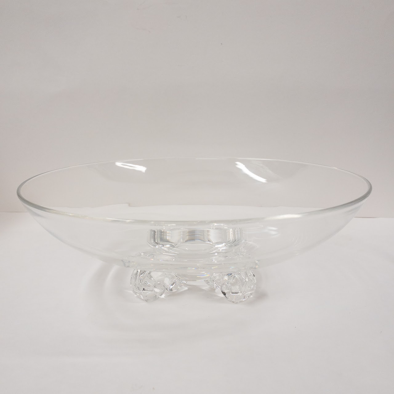 Steuben Scroll Footed Centerpiece Bowl