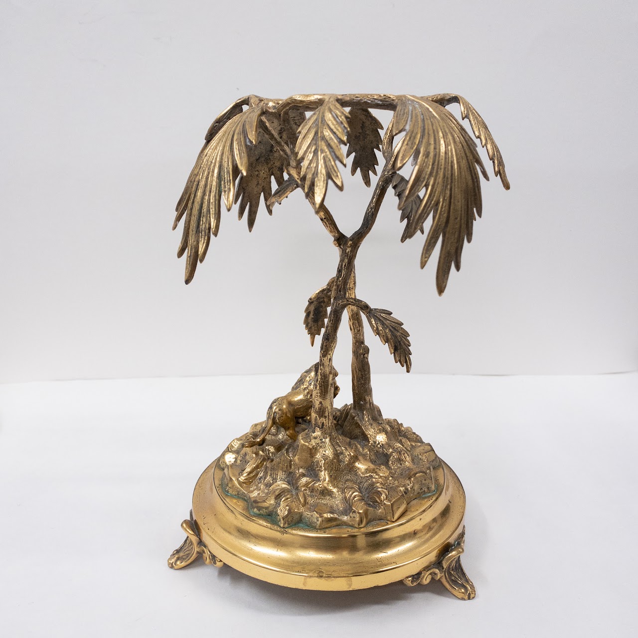 Hollywood Regency Style Brass Epergne