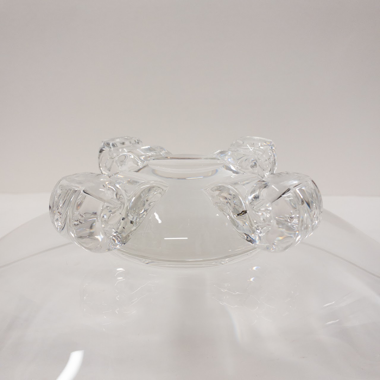 Steuben Scroll Footed Centerpiece Bowl