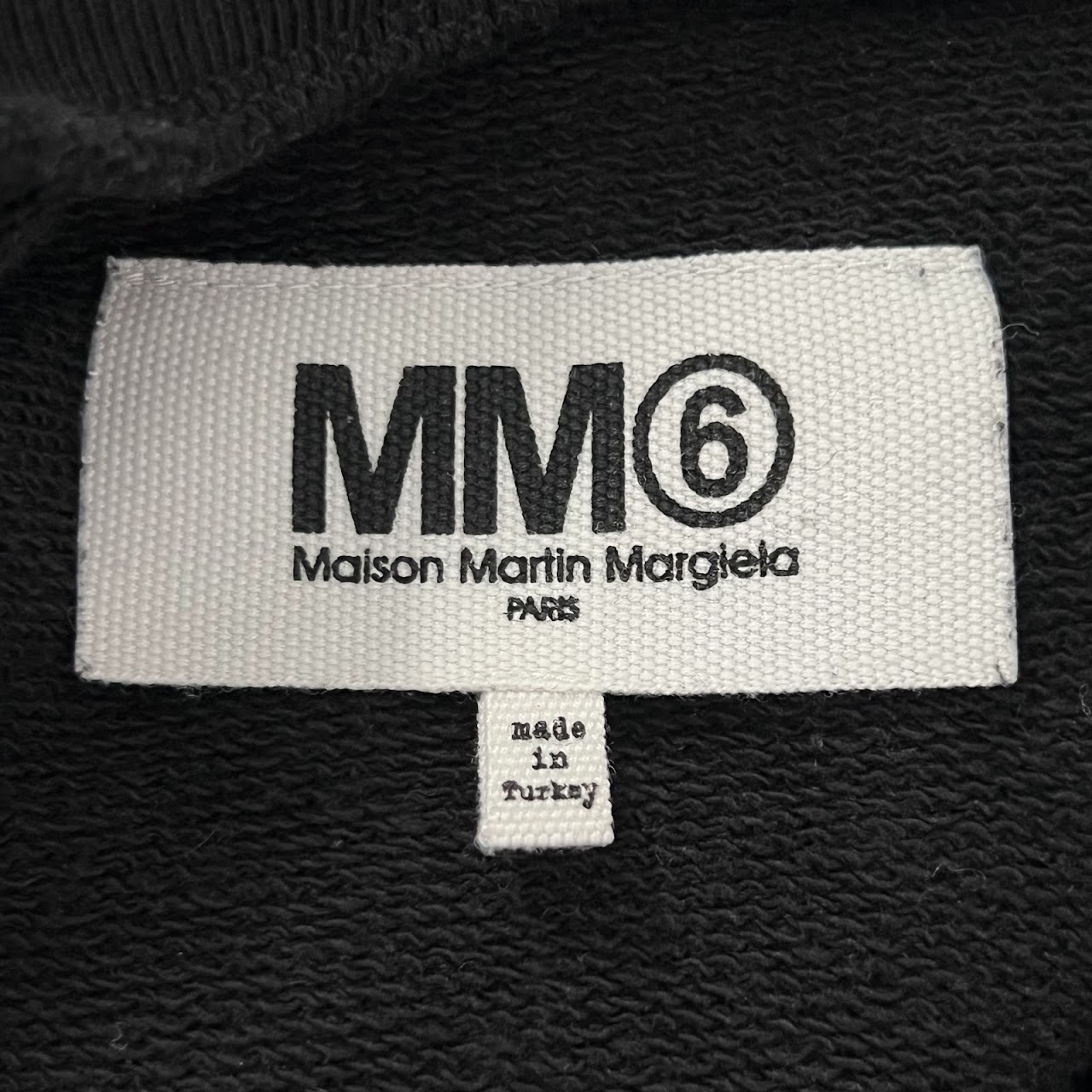 MM6 by Maison Martin Margiela Leather-Trimmed Sweatshirt