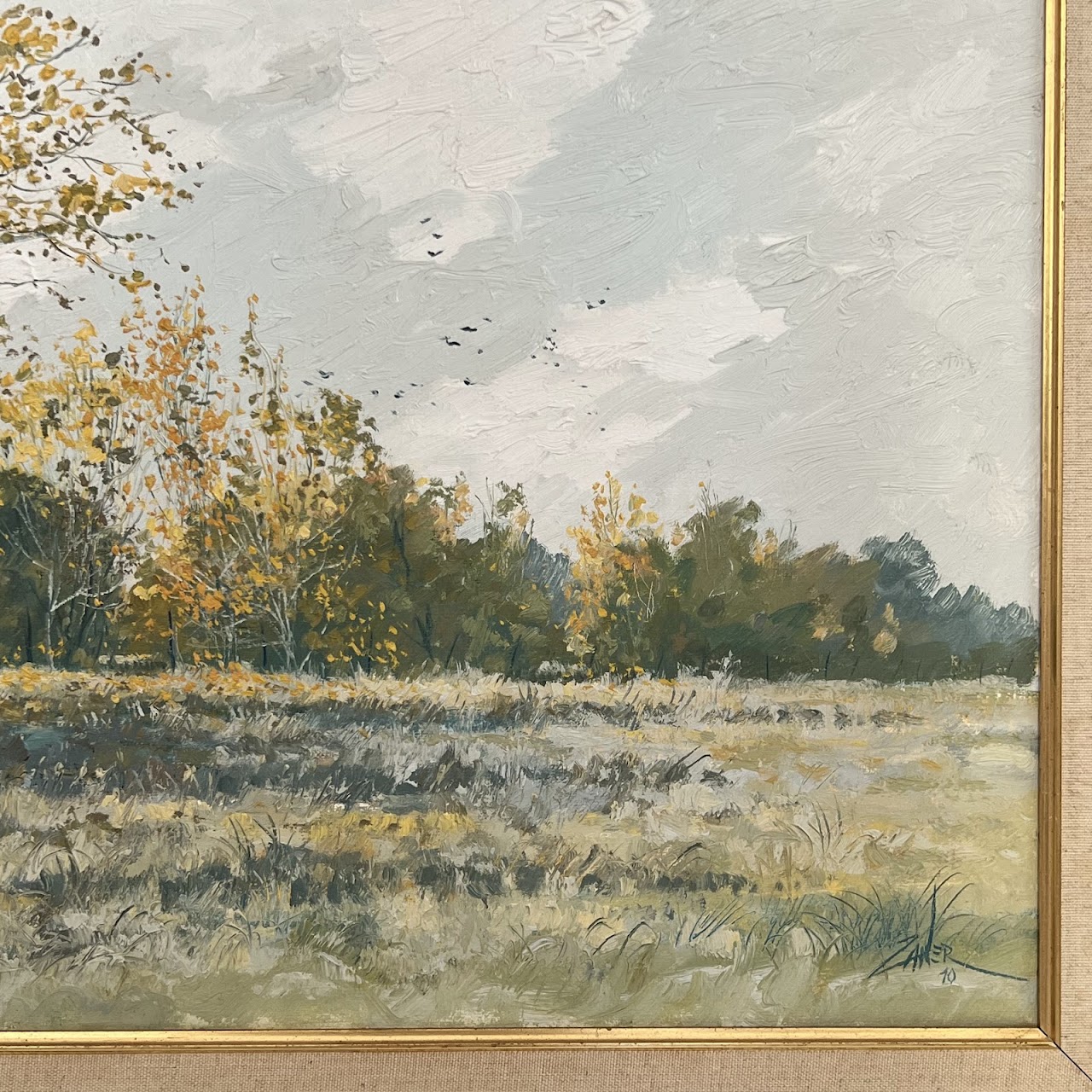 Bill Zaner Signed Oil Landscape Painting, 1970