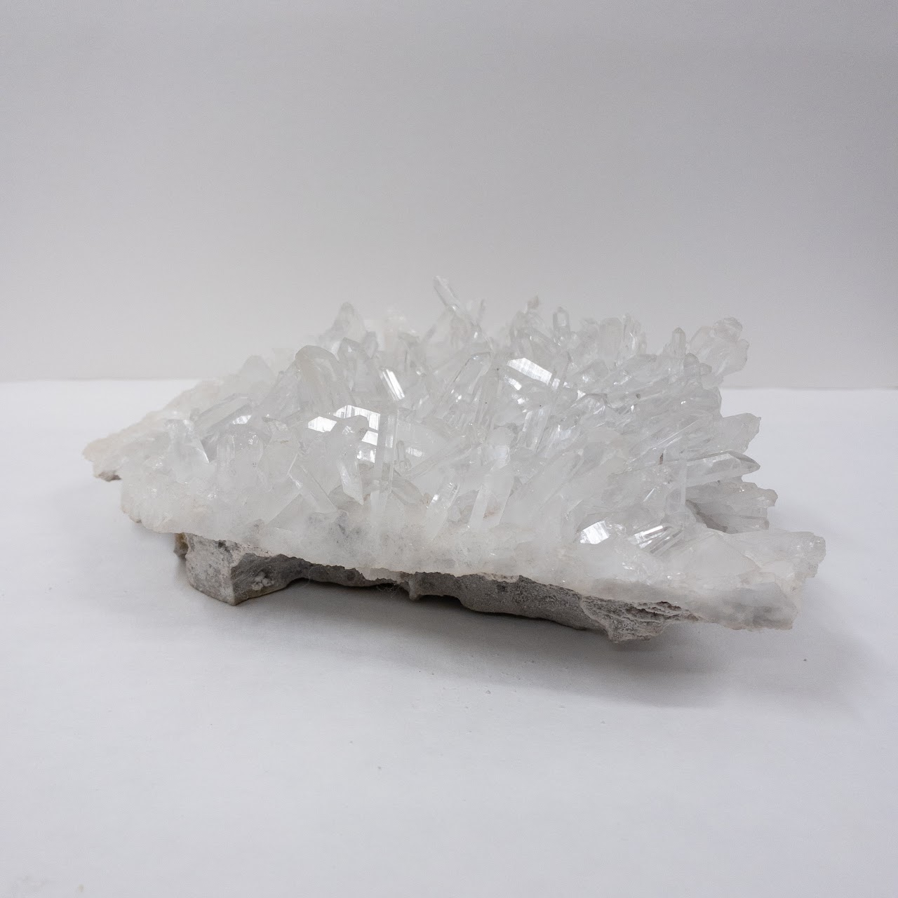 White Quartz Crystal Cluster Specimen